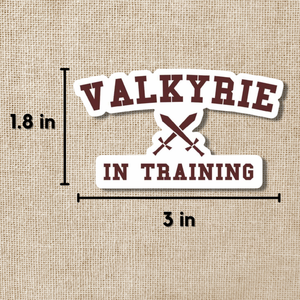 Valkyrie in Training Sticker