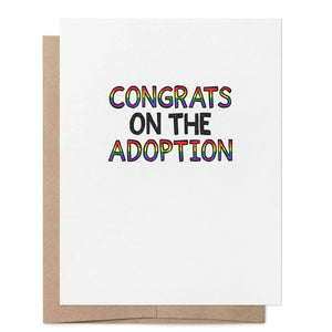 Congrats on the Adoption LGBTQ+ Greeting Card