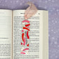 Spicy Book Junkie Hot Pepper Acrylic Bookmark with Chiffon Ribbon