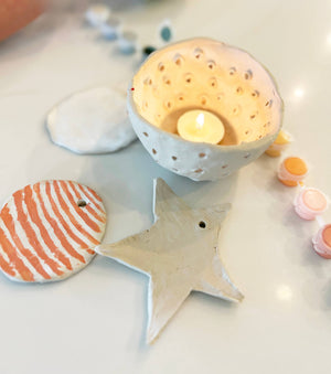 Holiday Luminaries Clay Date Activity Kit- Clay Kit for Two