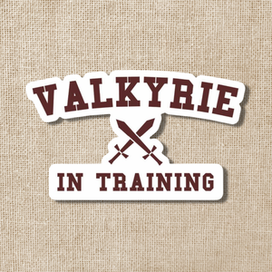 Valkyrie in Training Sticker