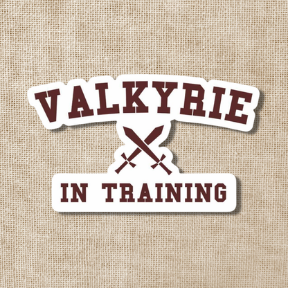 Valkyrie in Training Sticker