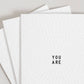 You Are Color-in Greeting Card (Set of 3)