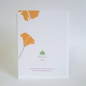Poppy Cheers Congratulations Greeting Card