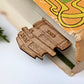 Just One More Page Wooden Bookmark