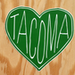 Tacoma Heart Sticker - Green