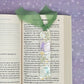 Pastel Butterfly Aesthetic Acrylic Bookmark with Chiffon Ribbon