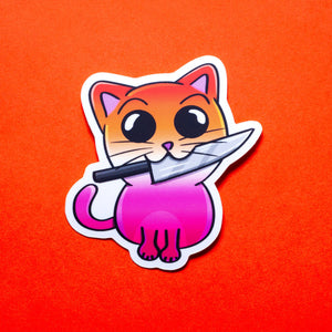 Lesbian Cat LGBTQ+ sticker