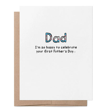 Transgender Dad First Father's Day LGBTQ+ Greeting Card