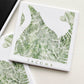 Tacoma Ferns Art Map - Metal Magnet