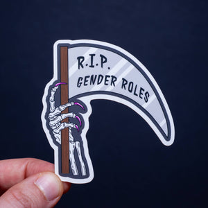 RIP Gender Roles LGBTQ+ sticker