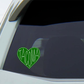 Tacoma Heart Sticker - Green