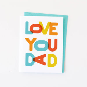 Love You Dad Father's Day card