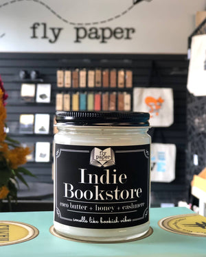 Indie Bookstore 9oz Soy Candle Contest Winner