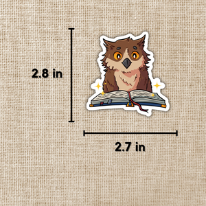 Owlbear Reading Sticker