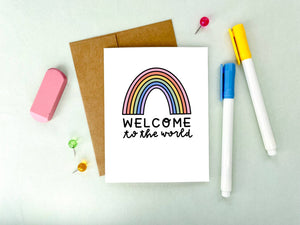 Welcome To The World Baby Shower Card