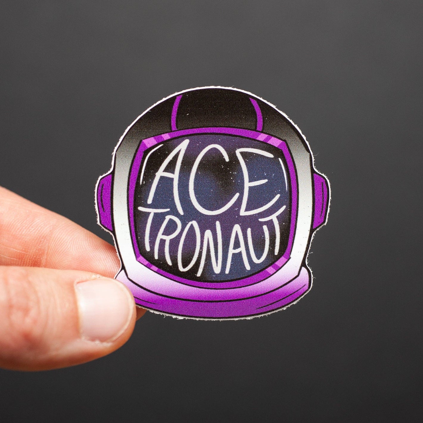 Acetronaut asexual pride LGBTQ+ sticker