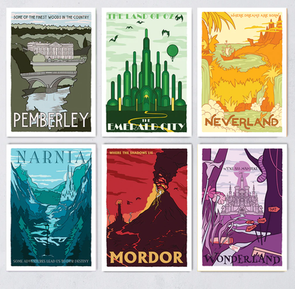 Fictional Travel Posters