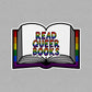 Read Queer Books Waterproof LGBTQ+ Sticker