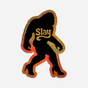 Slay Sasquatch Vinyl Glitter Sticker