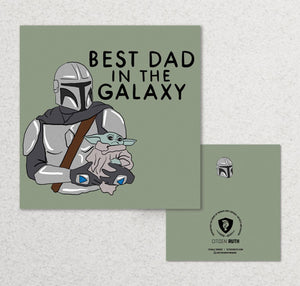 The Mandalorian Best Dad In The Galaxy card