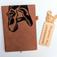 T-Rex Roar - Vegan Leather Mini Dot Journal