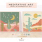 Zen Desert Meditative Art Paint by Number Kit + Easel