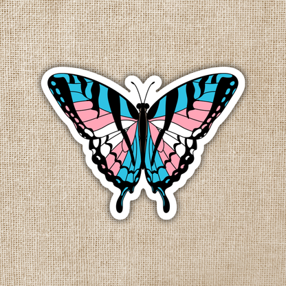 Transgender Pride Butterfly Sticker