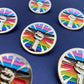 LGBTQIA+ Pride Resist Fist pin