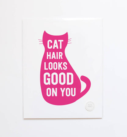 Cat Hair Art Print