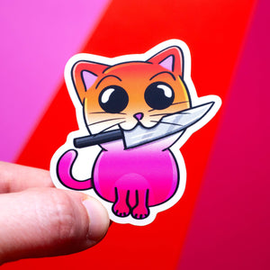 Lesbian Cat LGBTQ+ sticker