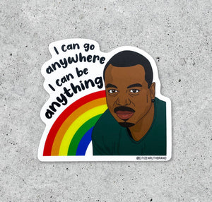 Lavar Burton Reading Rainbow vinyl sticker