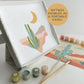 Zen Desert Meditative Art Paint by Number Kit + Easel