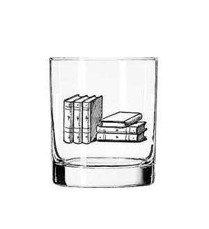 Stack of Books 11oz Glass Tumbler