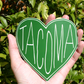 Tacoma Heart Sticker - Green