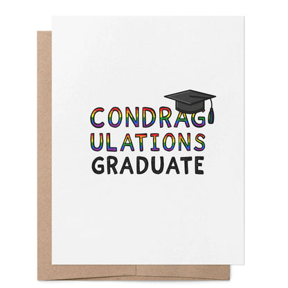 Condragulations Graduate LGBTQ+ Greeting Card