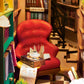 DIY Miniature House Book Nook Kit: Bookstore