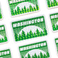 Washington Holographic Sticker