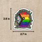 Gay Pride Fairy Door Sticker