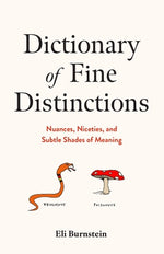 Dictionary of Fine Distinctions: Nuances, Niceties, and Subtle Shades of Meaning by Burnstein, Eli