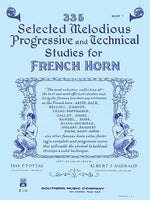 335 Selected Melodious Progressive & Technical Studies: Horn by Pottag, Max P.