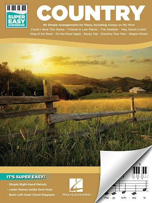 Country - Super Easy Songbook by Hal Leonard Corp