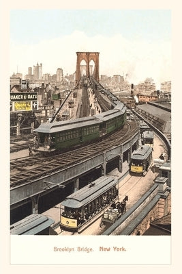 Vintage Journal Brooklyn Bridge, Streetcars by Found Image Press