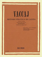 Practical Vocal Method (Vaccai) - High Voice: Soprano/Tenor - Book/CD by Vaccai, N.