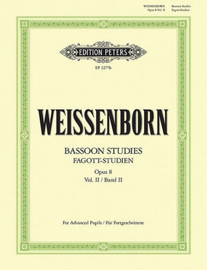 Bassoon Studies Op. 8: For Advanced Learners (Ger/Eng) by Weissenborn, Julius