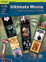 Ultimate Movie Instrumental Solos: Alto Sax, Book & Online Audio/Software/PDF by Galliford, Bill