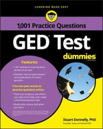 GED Test: 1,001 Practice Questions for Dummies by Donnelly, Stuart