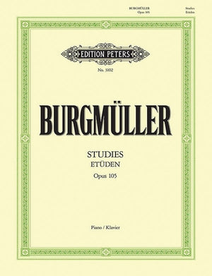 12 Études (Brilliant and Melodious Studies) Op. 105 for Piano by Burgm&#252;ller, Friedrich