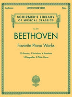 Beethoven - Favorite Piano Works: Schirmer Library of Classics Volume 2071 by Beethoven, Ludwig Van