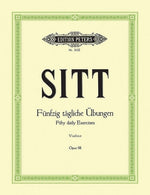 50 Daily Exercises for the Left Hand Op. 98 for Violin by Sitt, Hans